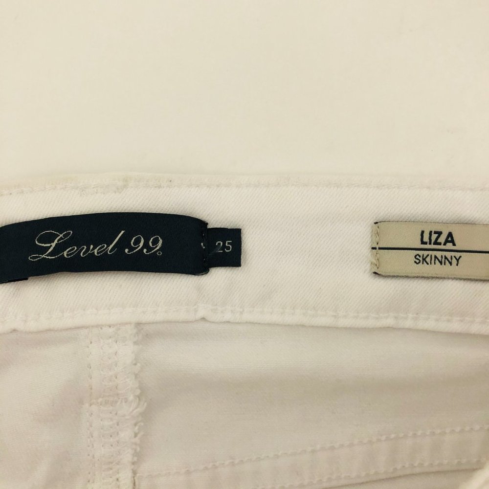 LEVEL 99 Revolve Liza White Skinny Jeans 25 - Picture 4 of 4